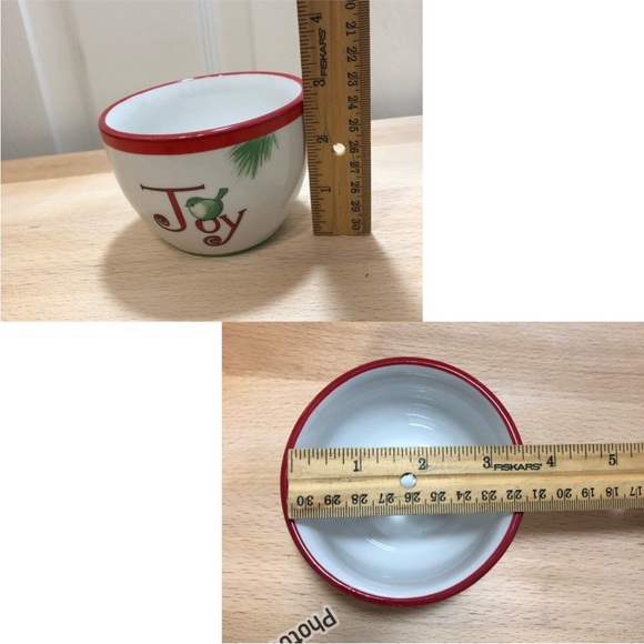 Everyday White Porcelain Holiday Christmas Serving Nesting Bowls Set If 3 - Picture 11 of 12